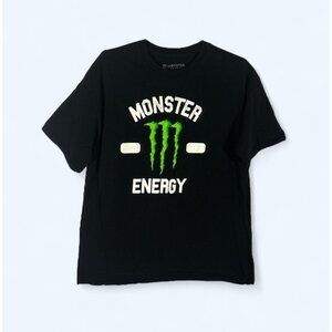 MONSTER ENERGY SHIRT MENS XL BLACK GREEN SHORT SLEEVE